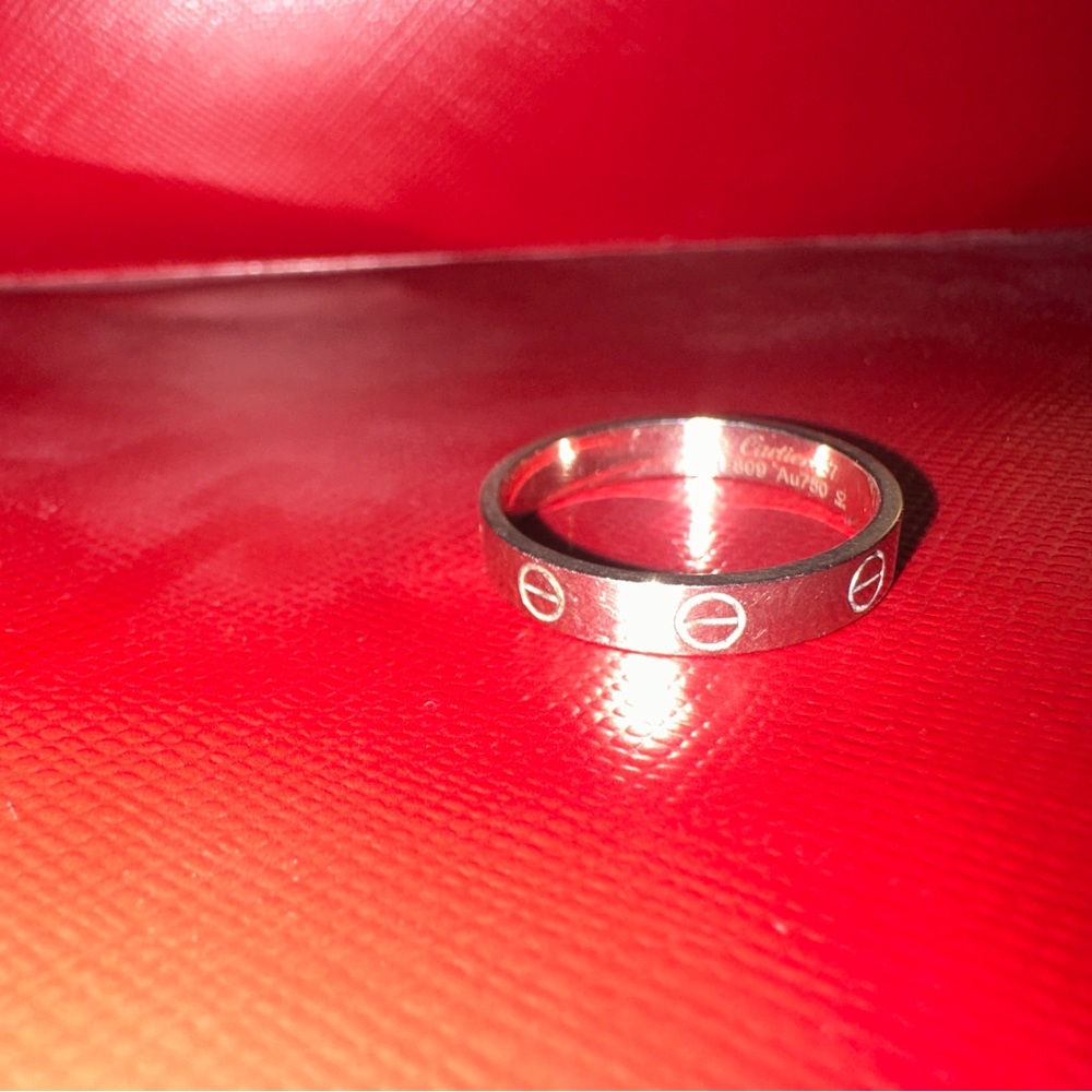 Cartier love white gold wedding band